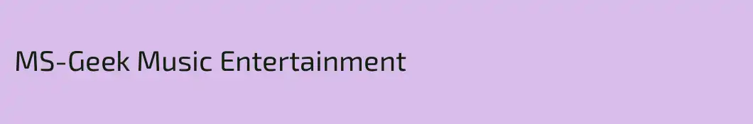 MS-Geek Music Entertainment 